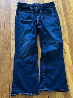 American Eagle Outfitters Deep Indigo Wide-Leg Jeans